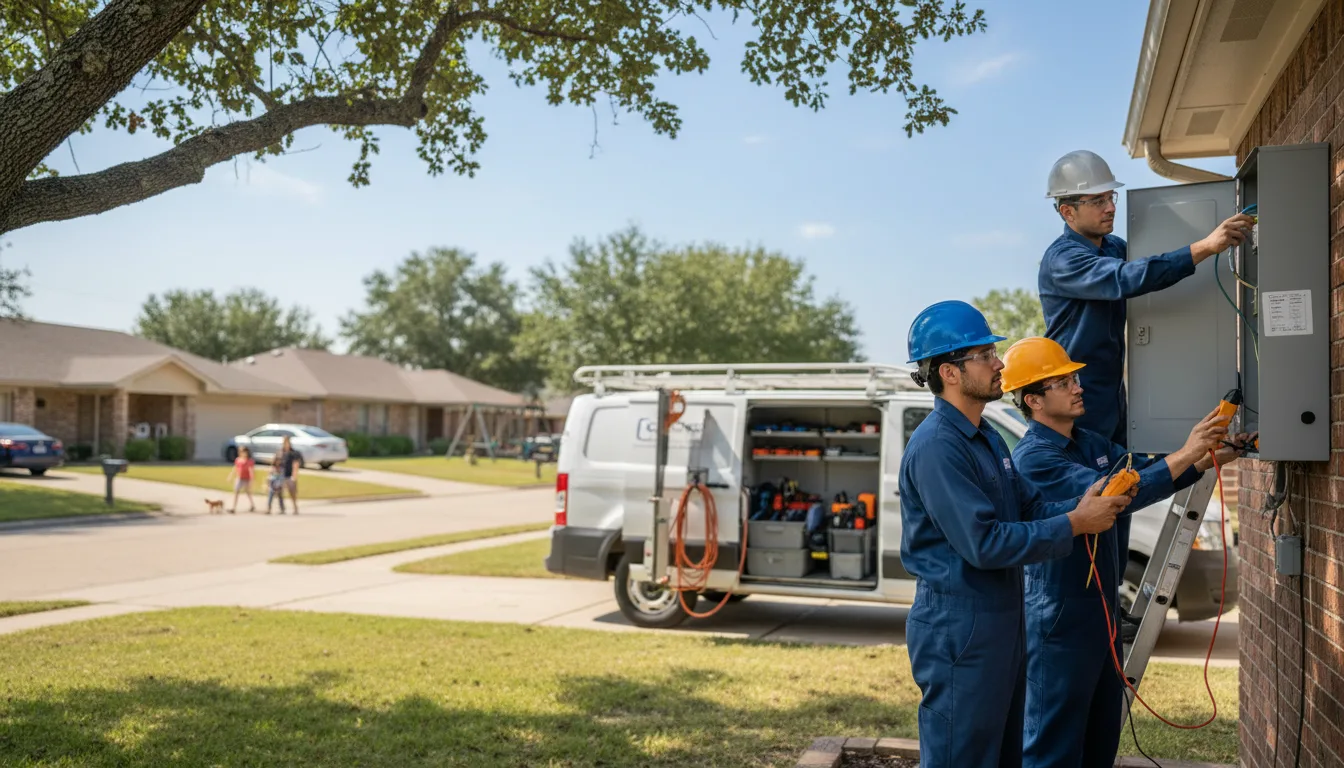 Certified electrician providing emergency electrical services in Shiocton, WI
